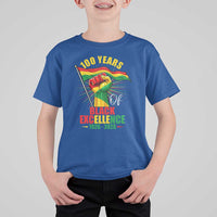 100 Years Of Black Excellence T Shirt For Kid Centennial Black History Month