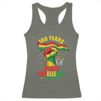 100 Years Of Black Excellence Racerback Tank Top Centennial Black History Month