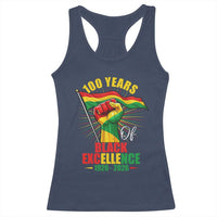 100 Years Of Black Excellence Racerback Tank Top Centennial Black History Month