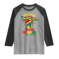 100 Years Of Black Excellence Raglan Shirt Centennial Black History Month