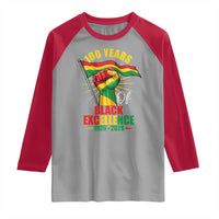 100 Years Of Black Excellence Raglan Shirt Centennial Black History Month