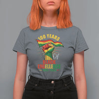 100 Years Of Black Excellence T Shirt For Women Centennial Black History Month