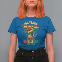 100 Years Of Black Excellence T Shirt For Women Centennial Black History Month