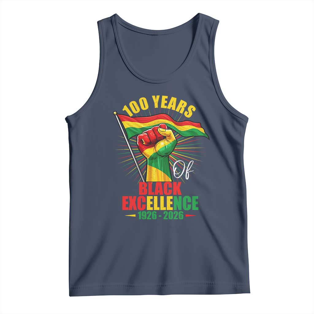 100 Years Of Black Excellence Tank Top Centennial Black History Month