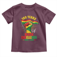 100 Years Of Black Excellence Toddler T Shirt Centennial Black History Month