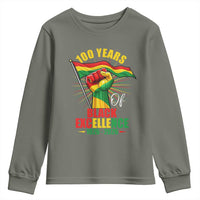 100 Years Of Black Excellence Youth Sweatshirt Centennial Black History Month