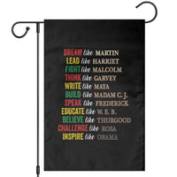 Black History Dream Like Martin Lead Like Harriet Garden Flag African American Leaders