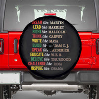 Black History Dream Like Martin Lead Like Harriet Spare Tire Cover African American Leaders