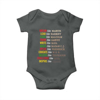 Black History Dream Like Martin Lead Like Harriet Baby Onesie African American Leaders