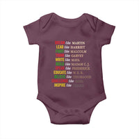 Black History Dream Like Martin Lead Like Harriet Baby Onesie African American Leaders