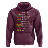 Black History Dream Like Martin Lead Like Harriet Hoodie African American Leaders