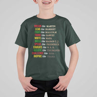 Black History Dream Like Martin Lead Like Harriet T Shirt For Kid African American Leaders