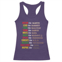 Black History Dream Like Martin Lead Like Harriet Racerback Tank Top African American Leaders