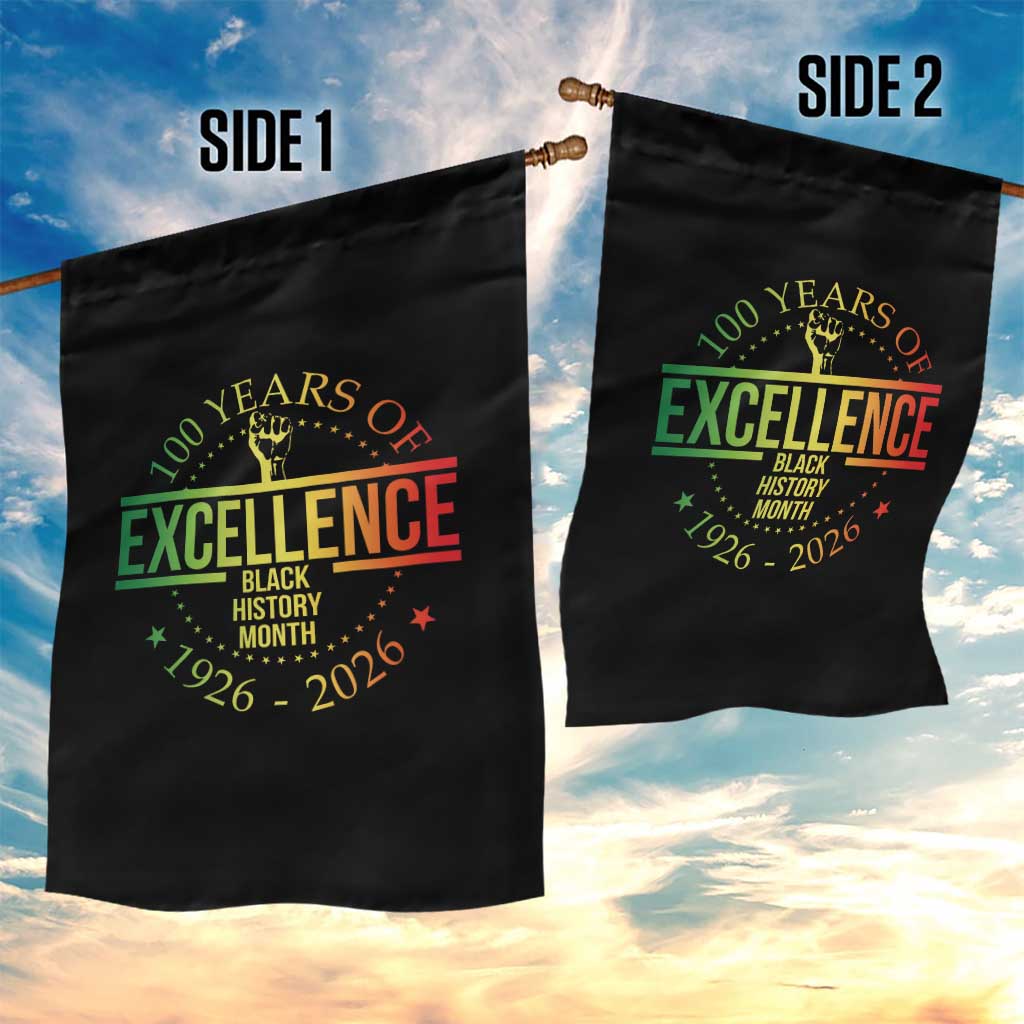 100 Years Of Excellence Black History Month 1926 2026 Garden Flag