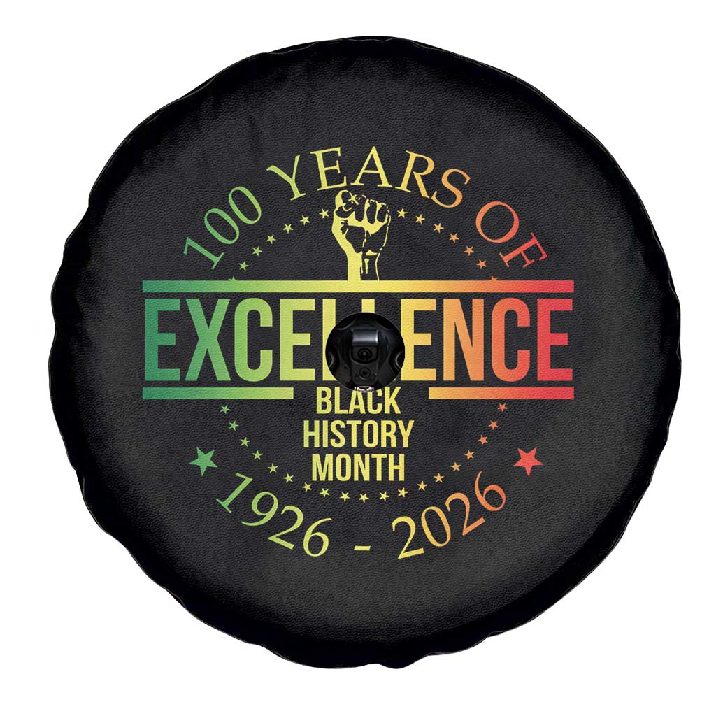 100 Years Of Excellence Black History Month 1926 2026 Spare Tire Cover