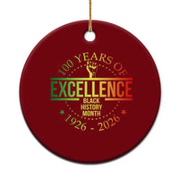 100 Years Of Excellence Black History Month 1926 2026 Ceramic Ornament