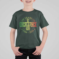 100 Years Of Excellence Black History Month 1926 2026 T Shirt For Kid