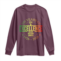 100 Years Of Excellence Black History Month 1926 2026 Long Sleeve Shirt
