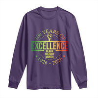 100 Years Of Excellence Black History Month 1926 2026 Long Sleeve Shirt