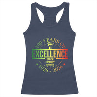 100 Years Of Excellence Black History Month 1926 2026 Racerback Tank Top