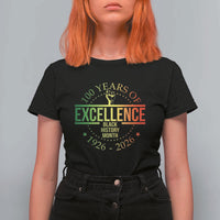 100 Years Of Excellence Black History Month 1926 2026 T Shirt For Women