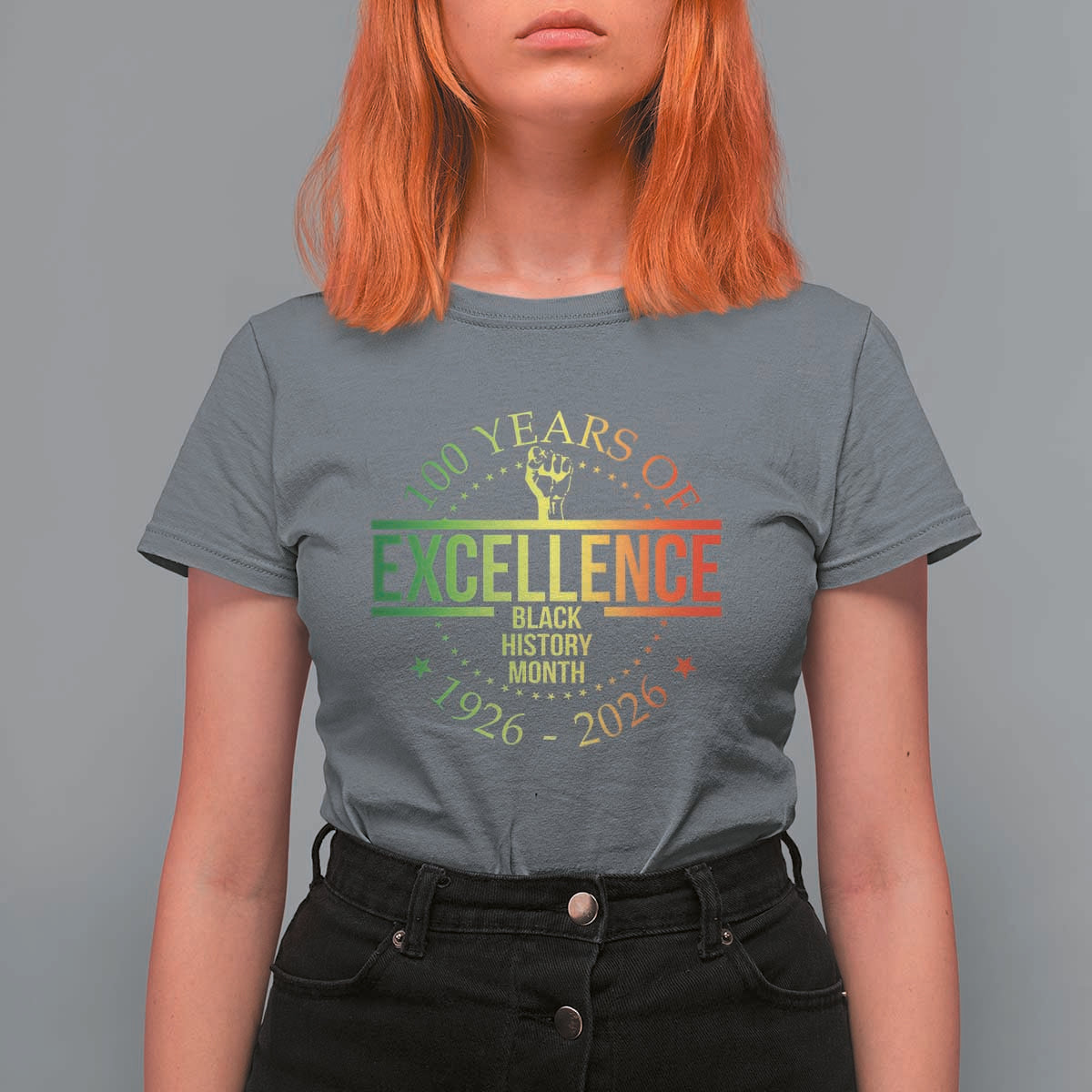 100 Years Of Excellence Black History Month 1926 2026 T Shirt For Women