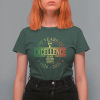 100 Years Of Excellence Black History Month 1926 2026 T Shirt For Women
