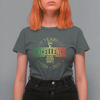 100 Years Of Excellence Black History Month 1926 2026 T Shirt For Women