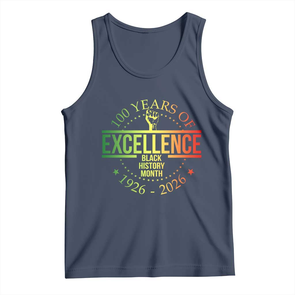 100 Years Of Excellence Black History Month 1926 2026 Tank Top