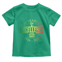 100 Years Of Excellence Black History Month 1926 2026 Toddler T Shirt