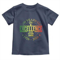 100 Years Of Excellence Black History Month 1926 2026 Toddler T Shirt