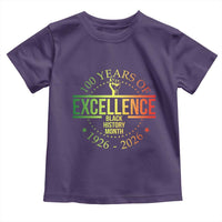 100 Years Of Excellence Black History Month 1926 2026 Toddler T Shirt
