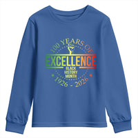 100 Years Of Excellence Black History Month 1926 2026 Youth Sweatshirt