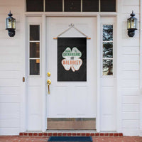 Prone to Shenanigans and Malarkey Garden Flag Funny St Patricks Day Shamrock