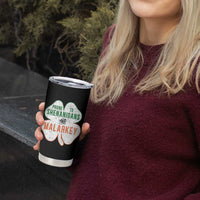 Prone to Shenanigans and Malarkey Tumbler Cup Funny St Patricks Day Shamrock