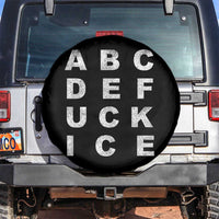 Funny Fuck Ice Protest Resistance Spare Tire Cover Political Alphabet Graphic