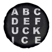 Funny Fuck Ice Protest Resistance Spare Tire Cover Political Alphabet Graphic