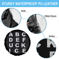Funny Fuck Ice Protest Resistance Spare Tire Cover Political Alphabet Graphic