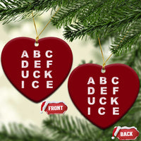Funny Fuck Ice Protest Resistance Ceramic Ornament Political Alphabet Graphic
