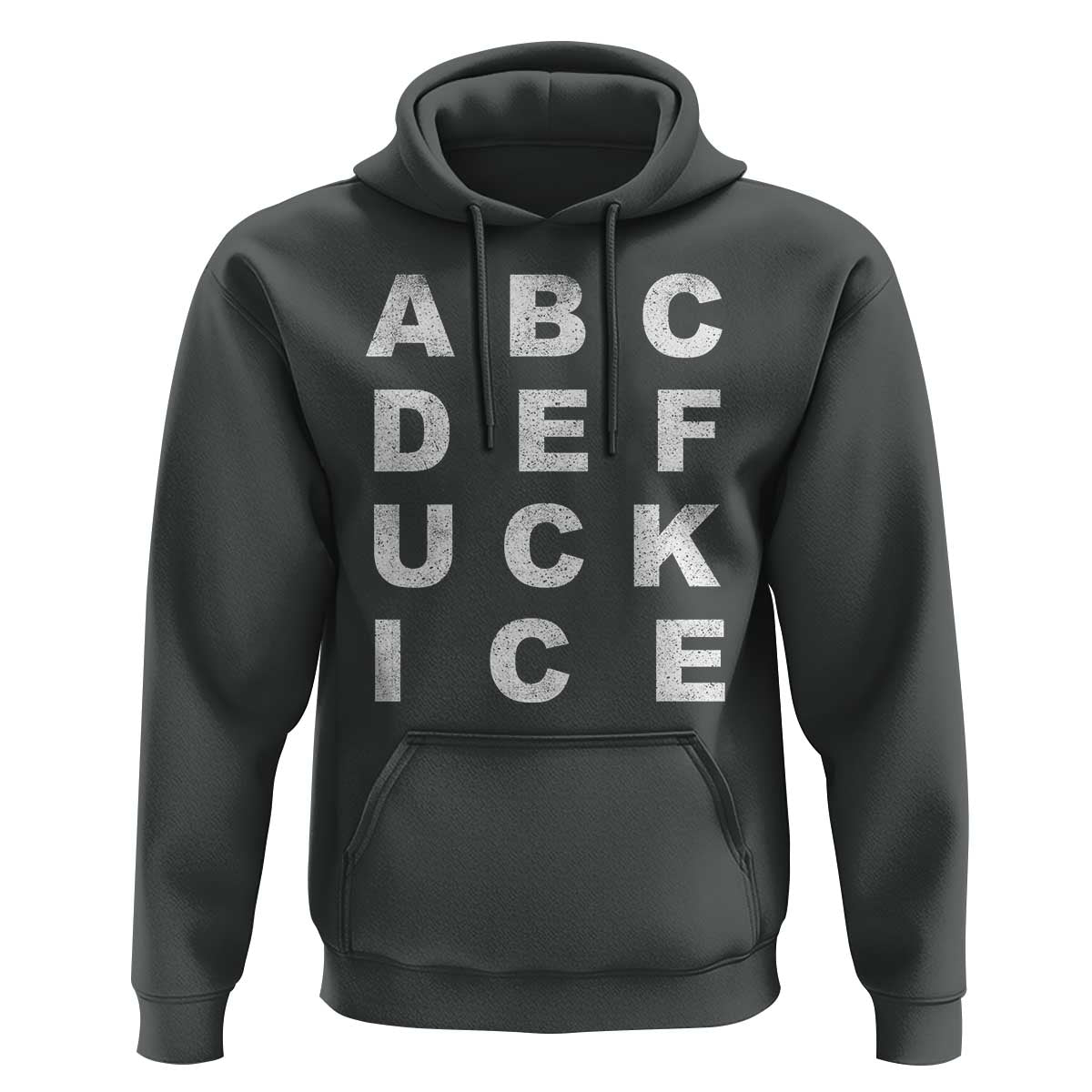 Funny Fuck Ice Protest Resistance Hoodie Political Alphabet Graphic