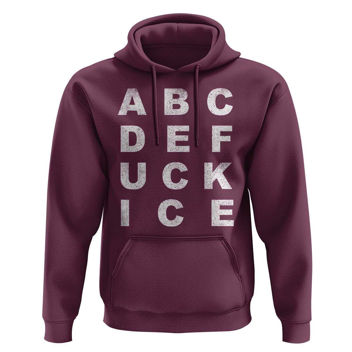 Funny Fuck Ice Protest Resistance Hoodie Political Alphabet Graphic