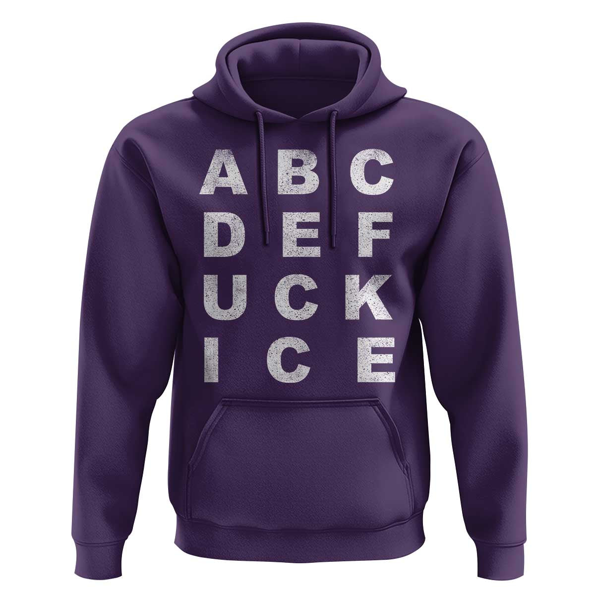Funny Fuck Ice Protest Resistance Hoodie Political Alphabet Graphic
