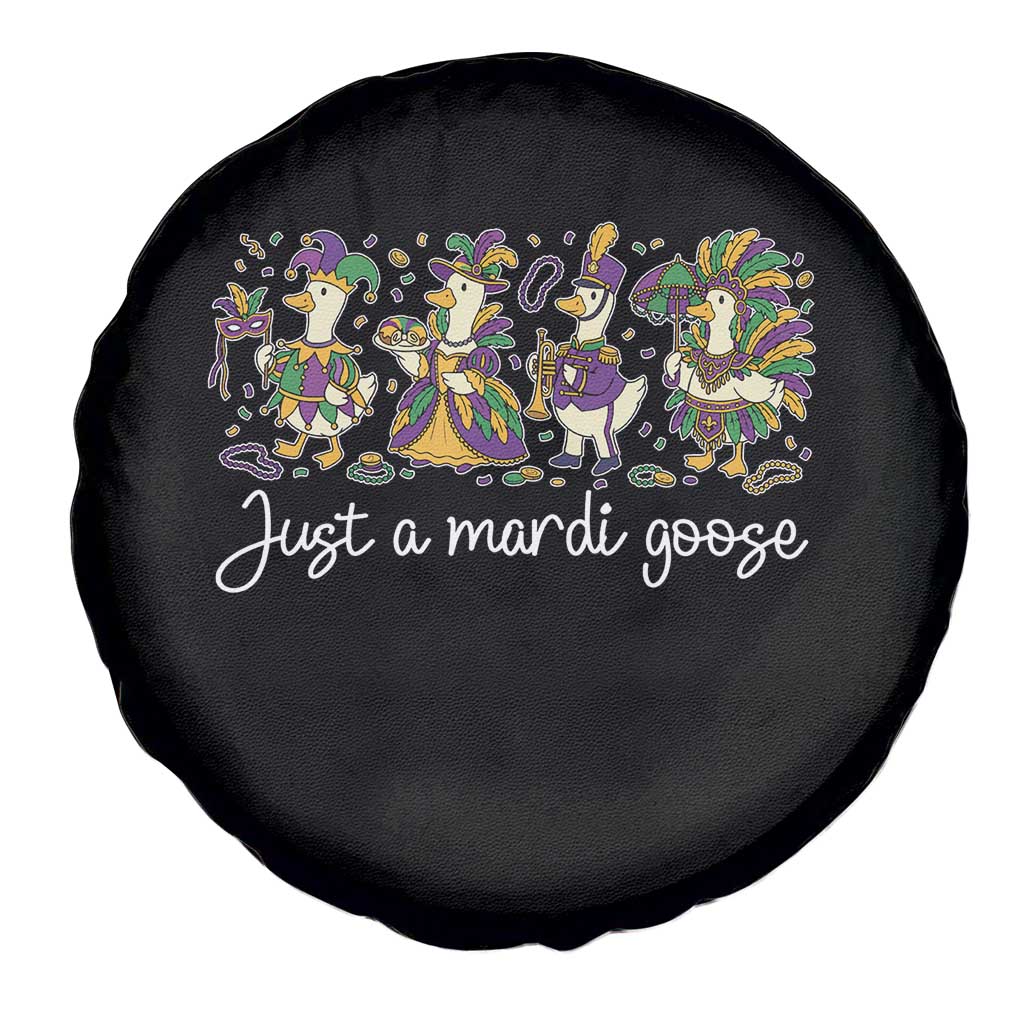 Goose Mardi Gras Spare Tire Cover Funny Just A Mardi Goose New Orleans Carnival