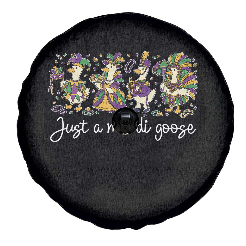 Goose Mardi Gras Spare Tire Cover Funny Just A Mardi Goose New Orleans Carnival