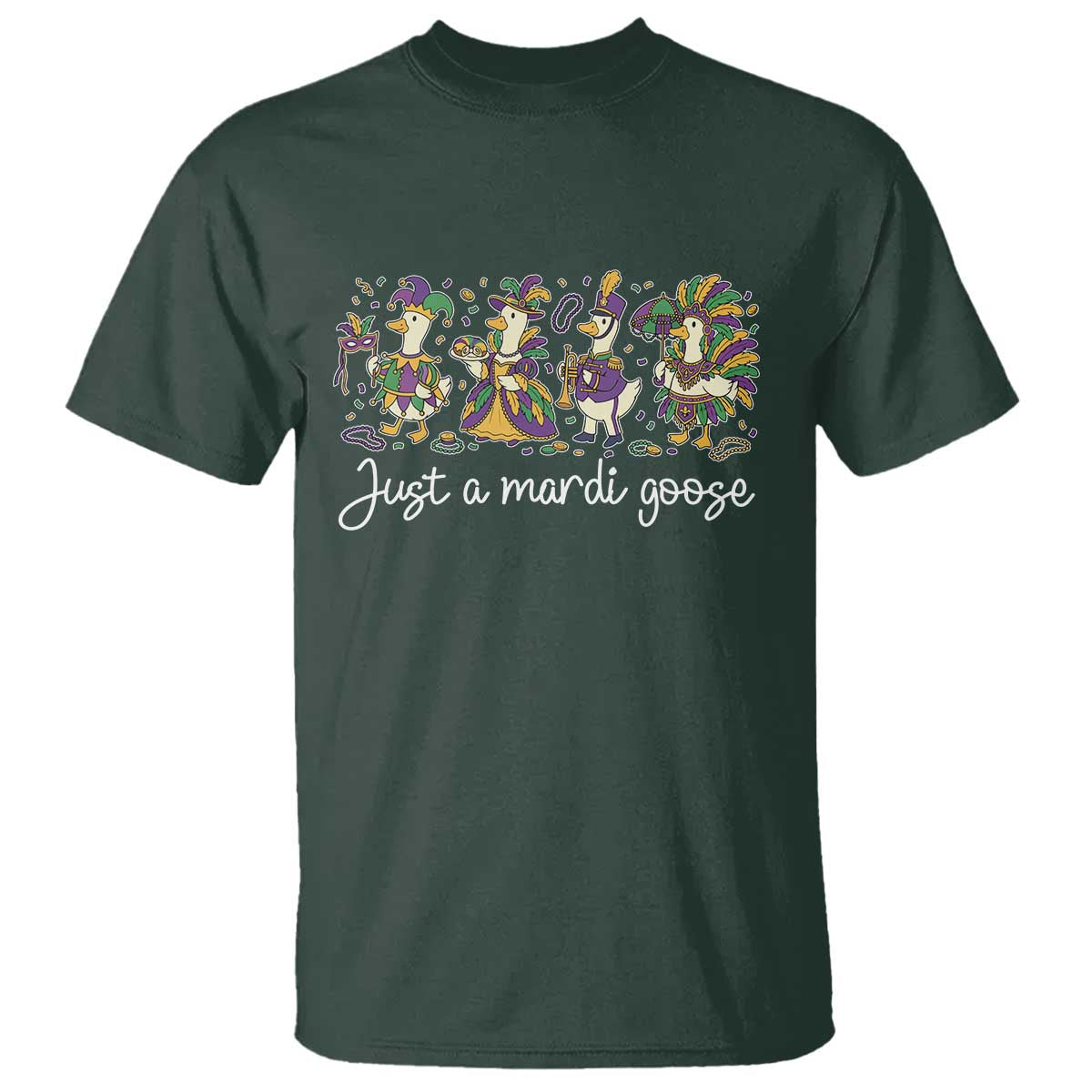 Goose Mardi Gras T Shirt Funny Just A Mardi Goose New Orleans Carnival
