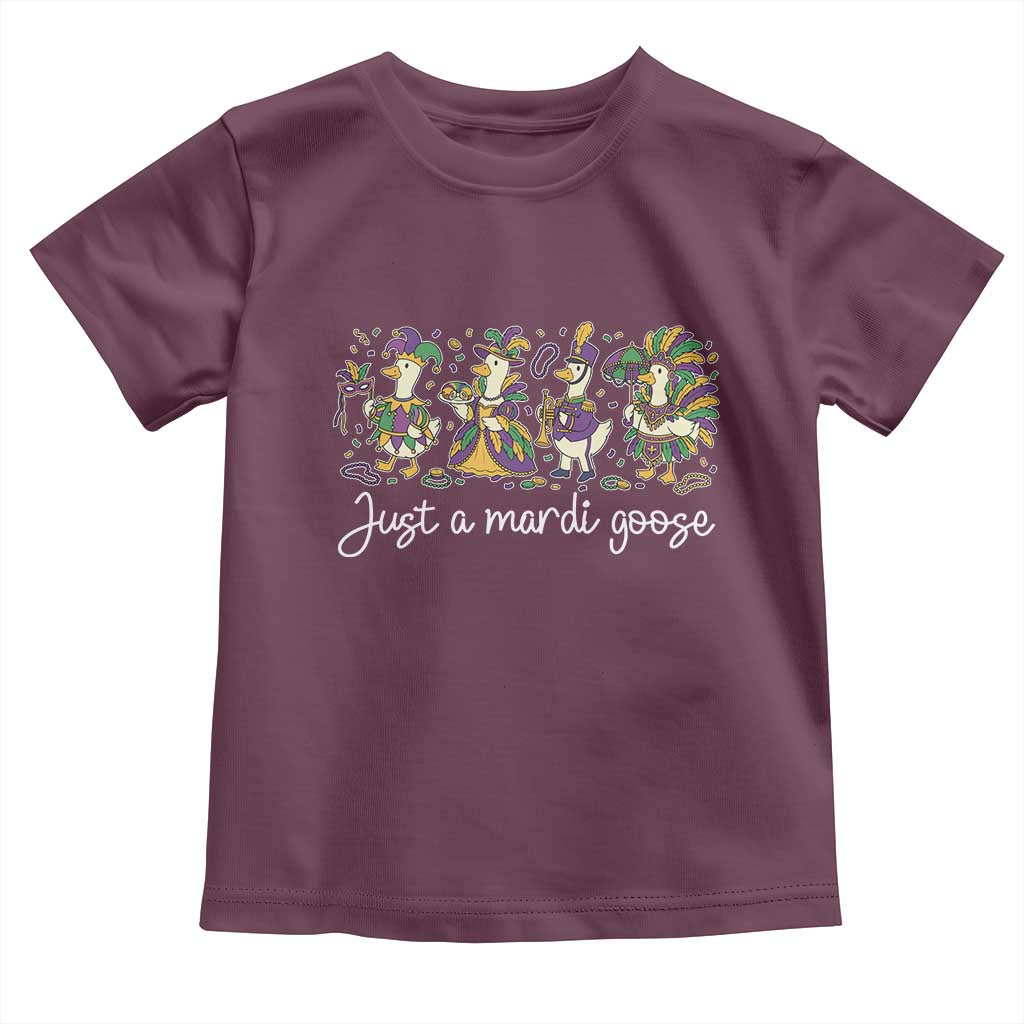 Goose Mardi Gras Toddler T Shirt Funny Just A Mardi Goose New Orleans Carnival