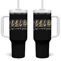Goose Mardi Gras Tumbler With Handle Funny Just A Mardi Goose New Orleans Carnival