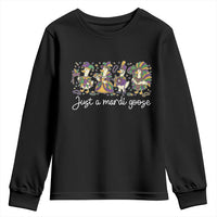 Goose Mardi Gras Youth Sweatshirt Funny Just A Mardi Goose New Orleans Carnival