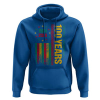 100 Years Of Black History Month Hoodie African American Centennial Milestone American Flag