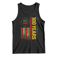 100 Years Of Black History Month Tank Top African American Centennial Milestone American Flag
